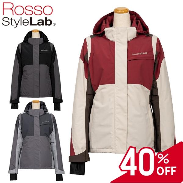 レディースバイク用ジャケットカジュアル ROSSO STYLELAB(ロッソスタイルラボ)ライダース...