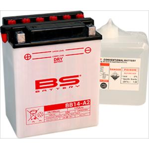 BS BATTERY BB14-A2 バイクバッテリー BSバッテリー : バッテリーの