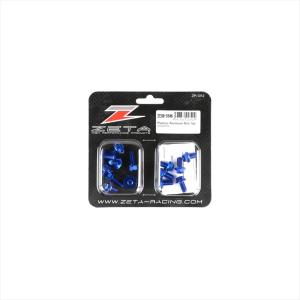 バイク ZETA ジータ アルミボルトセット ガイソウヨウ BLUE DRZ400S SM 14pcs BLUE ZE88-5546 取寄品 セール｜hatoya-parts