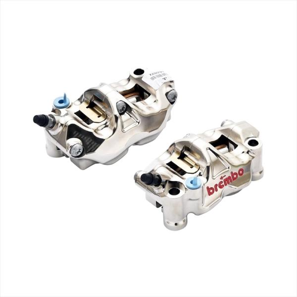 バイクパーツ ブレンボ GP4-RX ラジアル CNC 4P キャリパー ニッケルコーティング レッ...