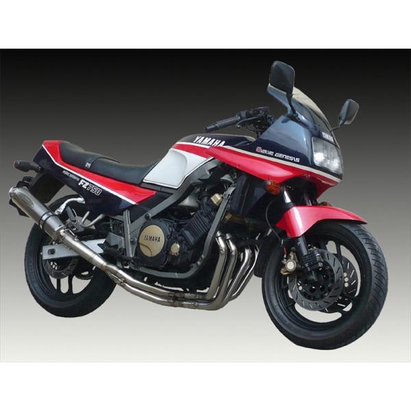 バイク マフラー ZEEX フルEX4-2-1 ポリッシュチタン FZ750 T21-Y001-04...