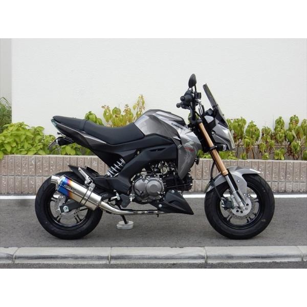 マフラー ダブルアールズ WR`S フルEX ST-OVAL 焼き色タイプ Z125 PRO (2B...