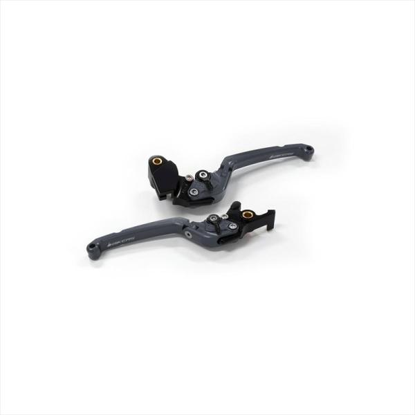 BIKERS(バイカーズ) レバーセット 可倒式 フラットタイプ グレー K0524-GRY ZX-...