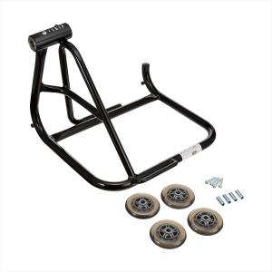 バイク用メンテナンススタンド JTRIP ジェイトリップ ローラースタンド(カタモチ) ブラック JT-136BK 黒