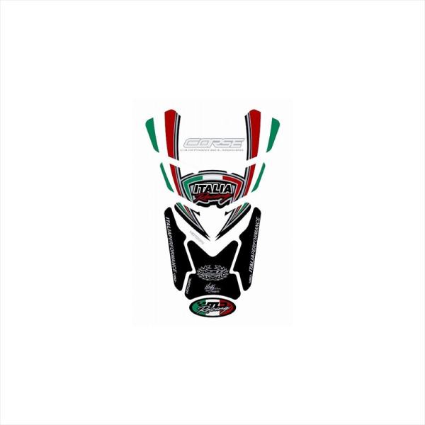 バイクパーツ 外装 モトグラフィックス タンクパッド WHT MT-TD010W