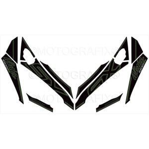 アクセサリー モトグラフィックス FRONT BODY PAD Ninja1000SX 20/21  MT-NK024KGE 取寄品｜hatoya-parts