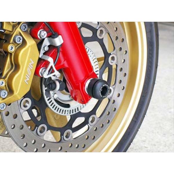 バイク BABYFACE ベビーフェイス アクスルプロテクター フロント BLK ZX10R 04-...