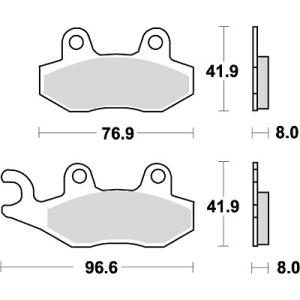 バイク KITACO キタコ SBSブレーキパッド 611HF DT200WR TT250R 777-0611000 取寄品 セール｜hatoya-parts