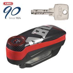 限定 ABUS 防犯 Detecto 7000 RS1 アラームディスクロック ピクセルレッド