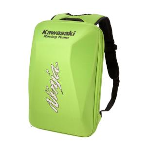 長期在庫の為訳あり品 KAWASAKI EU 輸入品 正規品 KAWASAKI カワサキ バックパック セミハード ニンジャ リュック ライムグリーン KRT 004SPM0013｜hatoya-parts