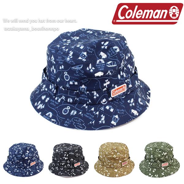 COLEMAN コールマン キャップ メンズ レディース 帽子 バケットハット オリジナルプリント ...