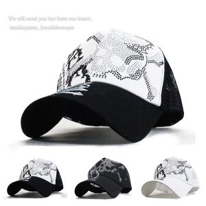 Ed Hardy（エドハーディー） ラインストーン メッシュキャップ メンズ