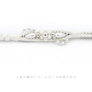 帯締め 振袖用 飾り紐 正絹 成人式 白 銀 ...の詳細画像4