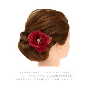 髪飾り 成人式 赤 振袖 袴 2点セット 花 ...の詳細画像5