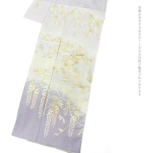 訪問着 手刺繍 正絹 未仕立て 仮絵羽 フォー...の詳細画像5