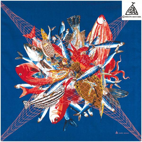 風呂敷 日本製 97cm幅 二四巾 綿100％ MISATO ASAYAMA 浅山美里 シーハ―ベス...