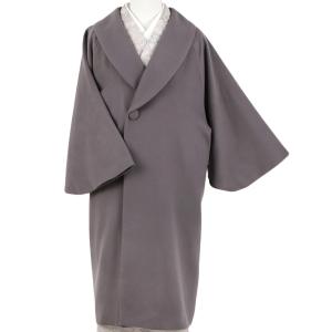 和装コート シャルム加工 カシミア カシミヤ混 チャコールグレー 着物