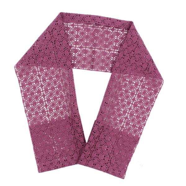 半衿 半襟 紫 古代紫 レース 綿レース 綿100％ おしゃれ 半衿 刺繍半衿 お洒落着用 カジュア...