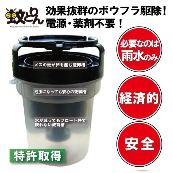 蚊とりん （4個以上で送料弊社負担 ジカ熱 デング熱 チクングニア熱対策 ボウフラ駆除）SDGs 電...