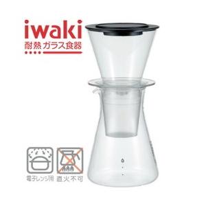 iwaki イワキ ウォータードリップコーヒーサーバー KT8644-CL1【メール便不可】 水出しコーヒー　珈琲　耐熱ガラス｜hattenba-store