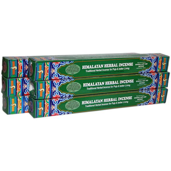 6箱セット ヒマラヤン ハーバル (箱) Himalayan Herbal Incense お香 瞑...