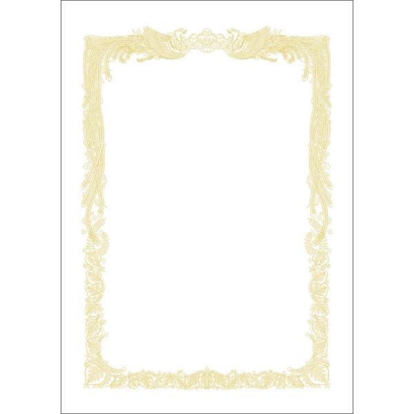 ササガワ 賞状用紙 タカ印 OA対応 横書き用 白 A4 100枚 10-1161