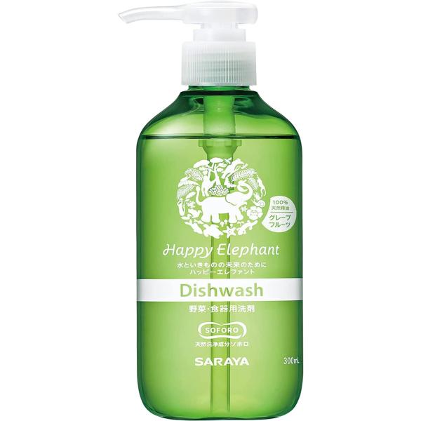 ハッピーエレファント 野菜・食器用洗剤 グレープフルーツ 本体 300ml