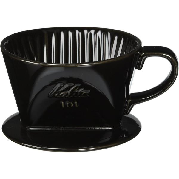 カリタ Kalita コーヒー ドリッパー 陶器製 1-2人用 01005 ロト ブラック プレゼン...