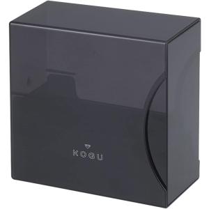 珈琲考具 KOGU 下村企販 コーヒー フィルターケース ブラック 【日本製】 樹脂製 1~2杯用 2~4杯用 円錐 台形 120枚収納 仕切り付き 中身が見える 44342