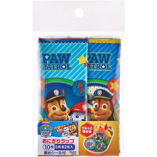 スケーター おにぎりラップ おにぎりフィルム パウ・パトロール 10枚 日本製 LBL2-A