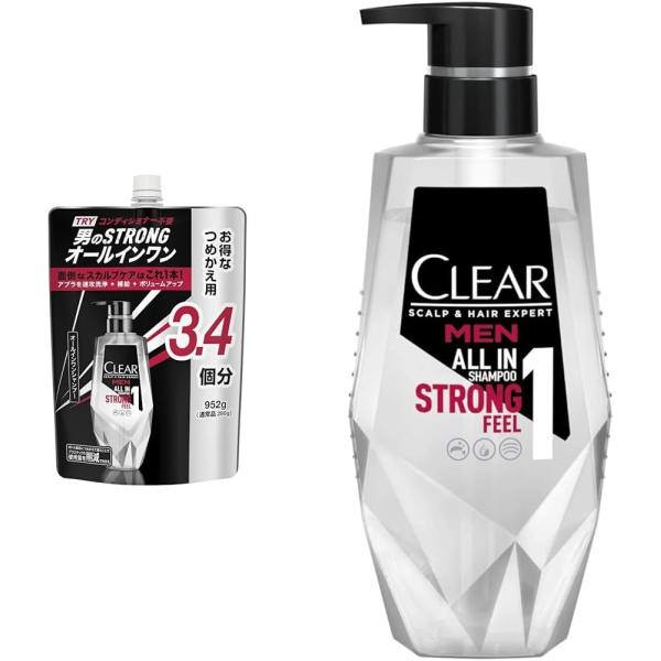 【セット買い】【大容量】CLEAR(クリア) フォーメン オールインワン メンズ シャンプー 詰め替...