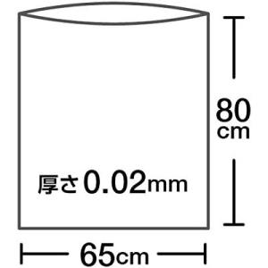 日本技研工業 ストレッチ ゴミ袋 半透明 乳白...の詳細画像2