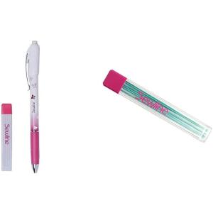 Sewline ファブリックペンシル 布用シャープペンシル＆替芯セット 0.9mm 白色芯 ロング消...
