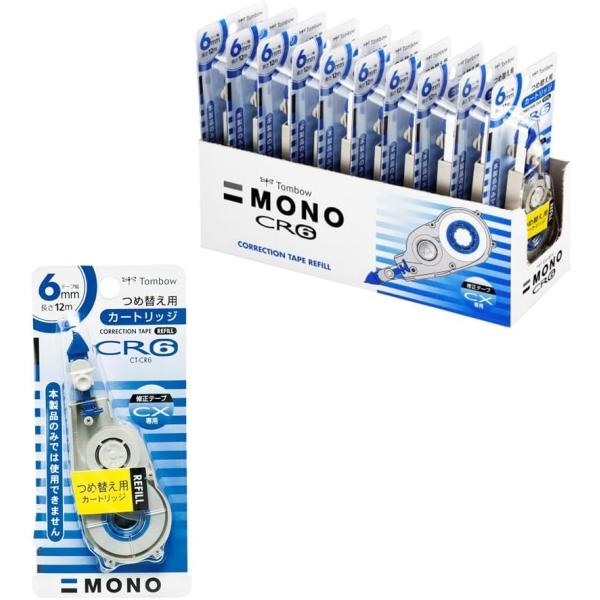 トンボ Tombow 鉛筆 修正テープ MONO モノCXカートリッジ CR6 10個 CT-CR6...