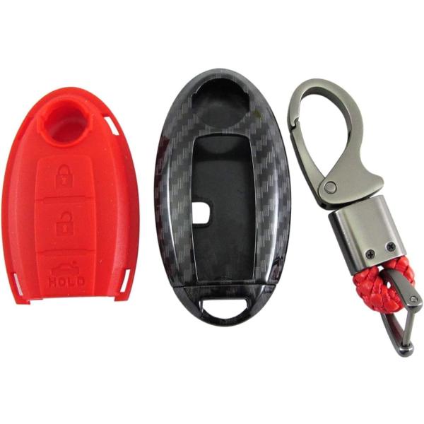 BRIGHTZ NV350キャラバン ワゴン E26 カーボン調スマートキーケース 赤 KEY−CA...