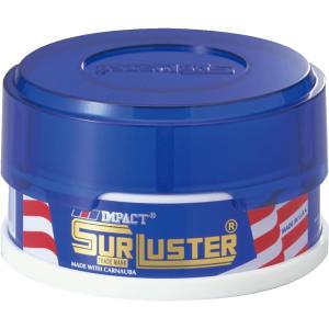 SurLuster シュアラスター インパクト ジュニア 100g 固形ワックス 天然カルナバ蝋 艶 スポンジ付き ツヤ 光沢 保護 自動車 全塗装色ノーコンパウンド