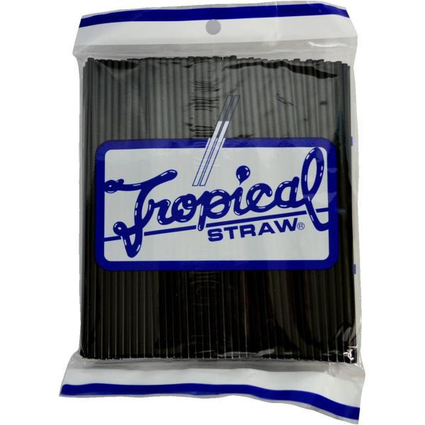 アートナップ 業務用 トロピカルストロー ブラック 200本入り 32150012