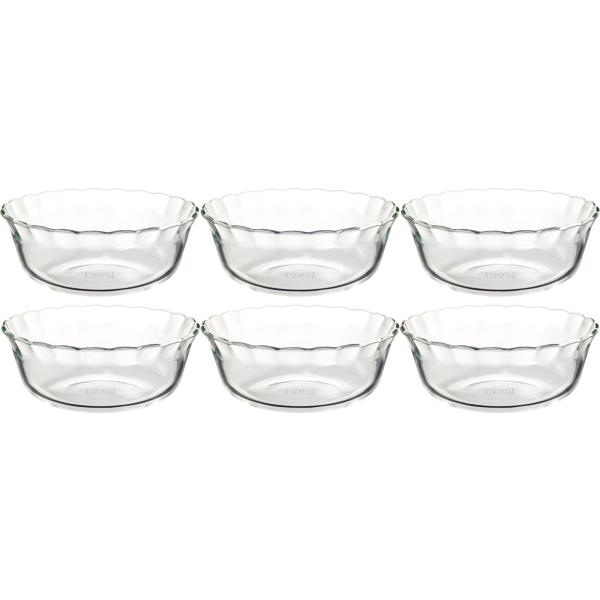 iwaki イワキ 耐熱ガラス 小鉢 皿 カスタードカップ 430ml 6個セット BC465