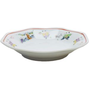 ゴルド５ Gold Five 色絵唐子 八角チャーハン皿 AM-IR002