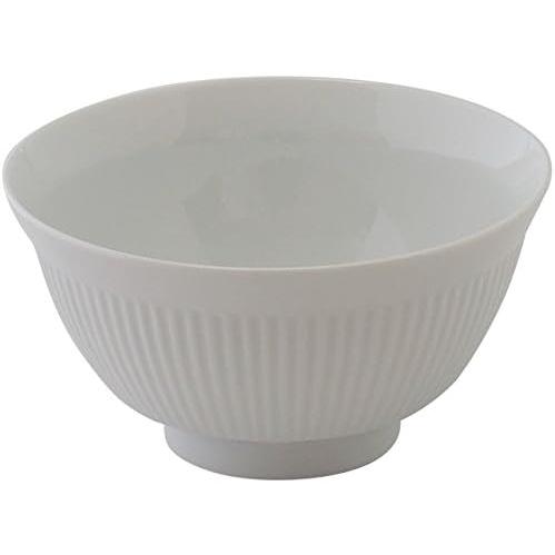 白山陶器 小丼 白 約 直径14×7.5cm よしず彫 波佐見焼 日本製