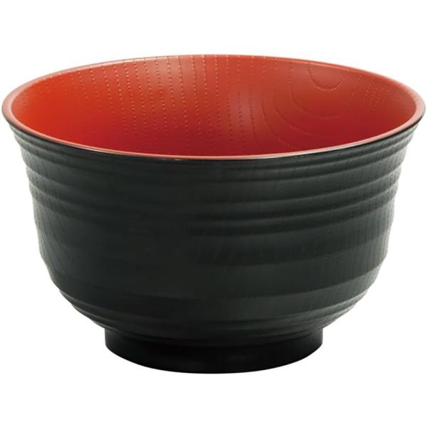 田中箸店 羽反乱筋丼 電子レンジ対応 食洗機対応 丼 食器 大きい 大 軽量 おしゃれ 黒 レトルト...