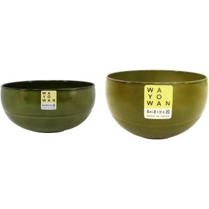 アサヒ興洋 お椀 どんぶり 丸型 WAYOWAN カーキ 約直径15×7.2cm 食洗機対応 電子レ...