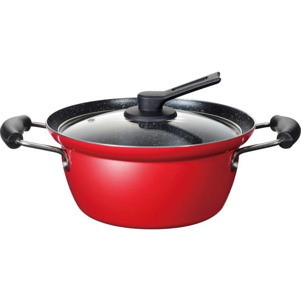 和平フレイズ ふきこぼれにくい 両手鍋 22cm IH・ガス対応 にこみーな RB-1696 4.1...