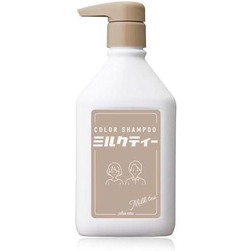 plus eau プリュスオー カラーシャンプー ブリーチヘア用 ミルクティーフルーティフローラルの...