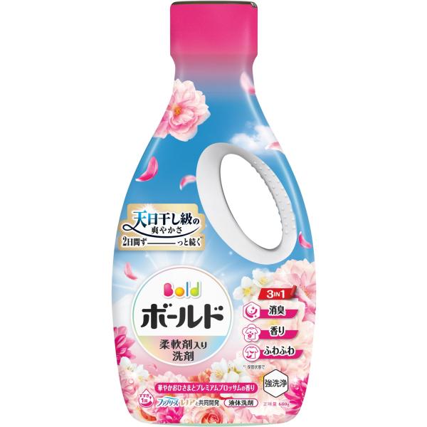 Bold ボールド 柔軟剤入り 洗濯洗剤 液体 華やかおひさまとプレミアムブロッサムの香り 本体 6...