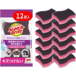 スリーエム(3M) キッチン スポンジ たわし ガスコンロ・IH用 スコッチブライト GH-4K 3P A 12個入り ガスコンロIHクリーナー
