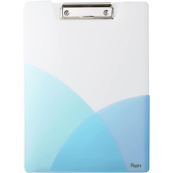 プラス バインダー Pasty クリップボード A4 ソーダブルー FL-601CP 98-894