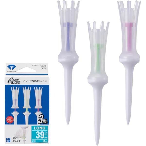 ダイヤゴルフ(DAIYA GOLF) ゴルフティー エアロスパークティー 日本製 飛距離アップ エキ...