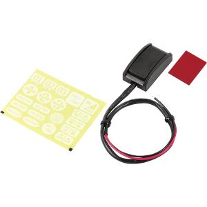 エーモン 貼り付けプッシュスイッチ ON-OFF DC12V・200mA 3223 12V・200mA 貼り付けタイプ