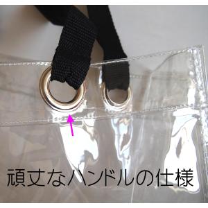 ビニールバッグ 透明 丈夫 な トート クリア...の詳細画像2